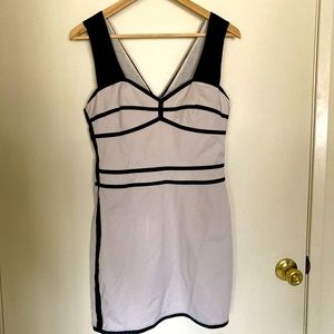 BCBG White and Black Dress